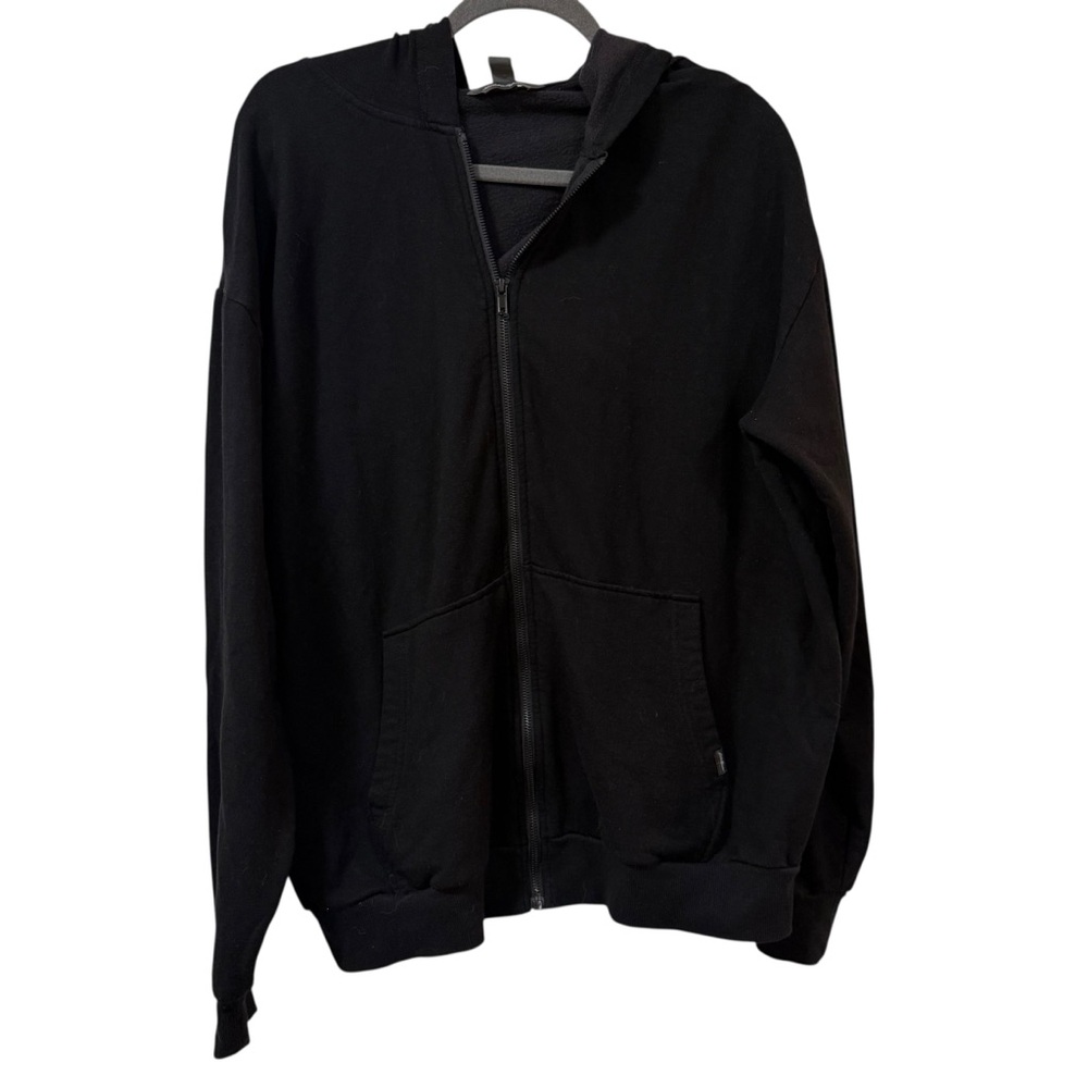Eddie Bauer full zip mens hoodie black XL classic essential